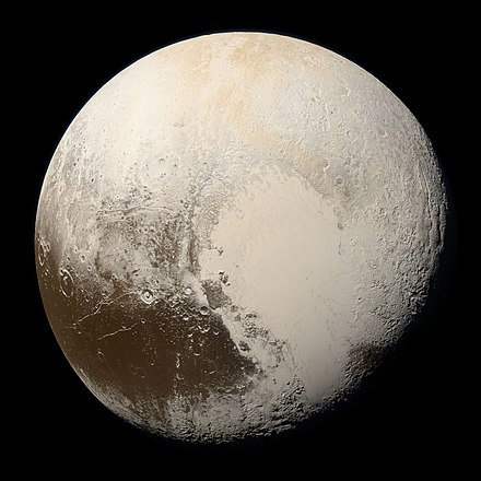 新视野号所拍摄的冥王星